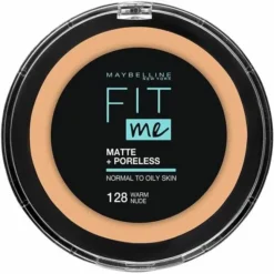Maybelline 128 Warm Nude - Poudre Compacte FIT ME...