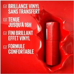 Maybelline 40 Witty - Rouge à Lèvres Liquide Effet... -Maybelline shop 40 witty rouge a levres liquide effet vinyl brillant longue tenue superstay vinyl ink de maybelline new york 2