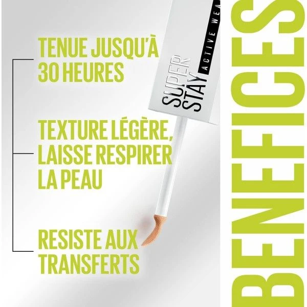 Maybelline 45 Tan - Correcteur Anti-Cernes Superstay... 3 Maybelline 45 Tan - Correcteur Anti-Cernes Superstay... – Image 3